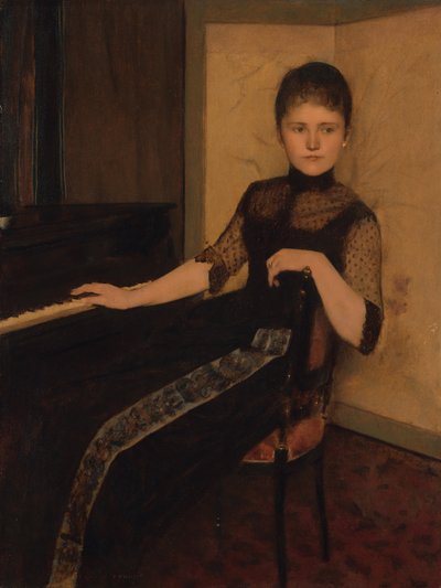 Portrait of Lady Maria Francisca Louisa Dommer van Poldersveldt by Fernand Khnopff